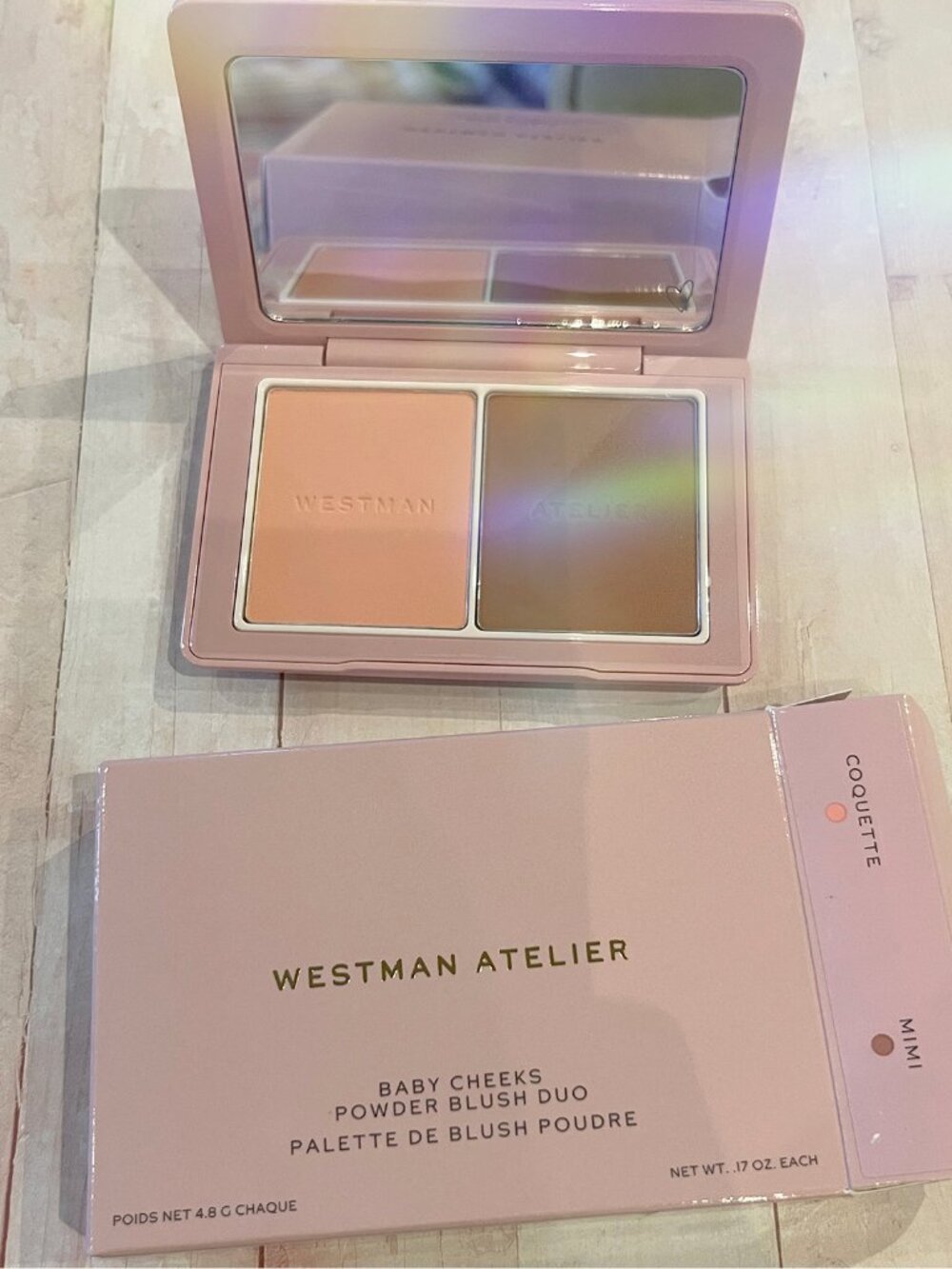 Westman Atelier-Baby Cheeks Powder Blush Duo- Color: Mimi & Coquette *BNIB*